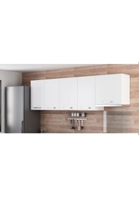 Resim Minar 245 Cm Mutfak Dolabı Beyaz 245-B8-Üst Modül Beyaz 