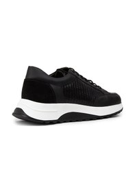 Resim Deery Hakiki Deri Siyah Erkek Sneaker Ayakkabı - 01984Msyhe02 Siyah 