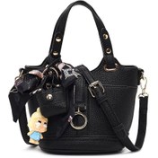 Resim Women's Black Long Strap Mini Shoulder Bag Derimod