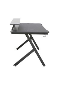 Resim Ryze Castle Karbon Fiber Rgb Gaming Masası - Siyah 160x80x76 Cm Siyah 