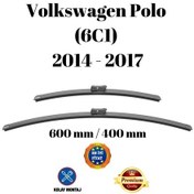 Resim Volkswagen Vw Polo 6c1 2014 2015 2016 2017 Uyumlu Ön Cam Muz Tipi Silecek Süpürgesi Seti 600/400mm Silbak 