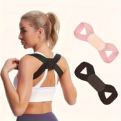 Resim Unisex Görünmez Duruş Düzeltici - Ultra Nefes Alabilen Polyester Karışımı Sırt Destek Kordonu (Siyah, Pembe, Beyaz) | Günlük Kullanım, Ofis Kullanımı, Seyahat ve Açık Hava Aktiviteleri için Ayarlanabilir ve Hafif Tasarım | Rahat Giyim 