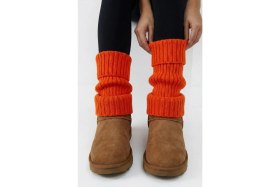 Resim Uncia Outdoors Premium Kışlık Kalın Örgü Triko Tozluk Çorap %100 Akrilik Leg Warmer Ayak Isıtıcı 