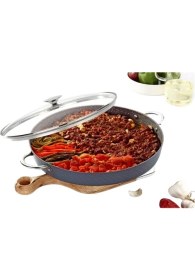 Resim Bonera 38 cm Cam Kapaklı Pro Plus Granit Balık - Fırın Tepsisi Pro 1203 