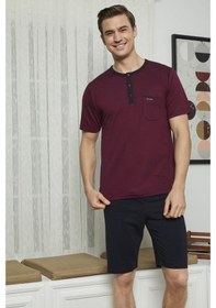 Resim Kly 7618 Erkek Midi Yaka 3'Lü Pijama Takımı 