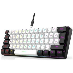 Resim 61 Tuşlu Membran Klavye Tuş Kablo Ayrımı Basit Ve Kompakt İki 