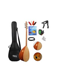 Resim Yonka B-142k Kısa Sap Çınar Ağacı Gövde Kaliteli Gürgen Sap Saz Bağlama Seti 