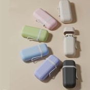 Resim Kapsül Kılıflı 6 Kaburgalı Mini Seyahat Şemsiyesi - Taşınabilir, UV Koruma ve Yağmura Dayanıklı, Katlanabilir Tasarım, Manuel Açma, Pastel Renkler (Pembe, Yeşil, Açık Mavi, Beyaz, Bej, Koyu Gri), Anahtarlık Aksesuarıyla Kolay Taşıma için Anahtarlık | Şık Seyahat Ekipmanı | Dayanıklı Şemsiye 