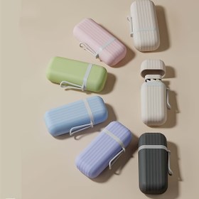 Resim Kapsül Kılıflı 6 Kaburgalı Mini Seyahat Şemsiyesi - Taşınabilir, UV Koruma ve Yağmura Dayanıklı, Katlanabilir Tasarım, Manuel Açma, Pastel Renkler (Pembe, Yeşil, Açık Mavi, Beyaz, Bej, Koyu Gri), Anahtarlık Aksesuarıyla Kolay Taşıma için Anahtarlık | Şık Seyahat Ekipmanı | Dayanıklı Şemsiye 