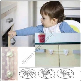Resim Nobel Bebek Çocuk İçin Çok Amaçlı Dolap Çekmece Güvenlik Kilidi Çok Renkli 