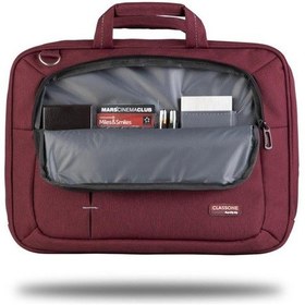 Resim Classone Ul165 15.6 İnç Uyumlu Laptop Notebook El Çantası-Bordo 