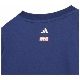 Resim Adidas Bebek Mavi Şortlu Takım I Mrvl Sm T Set Jz7676 