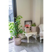 Resim Kulplu Yuvarlak Düzenleyici Çok Amaçlı Kolay Taşınabilen Organizer Keçe Sepet (maxi) 03655 