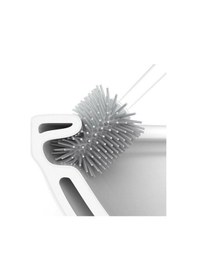 Resim Boxup Ft-406 Earabul Antibakteriyel Silikon Uçlu Silindir Tuvalet Fırçası Seti Siyah Beyaz 