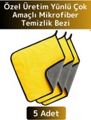 Resim Wintoup Premium Yüksek Kaliteli Yünlü Mikrofiber Araba Mutfak Banyo Lavabo Yıkama Temizleme Bezi 5 Adet 
