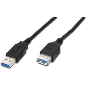 Resim Usb 3.0 Uzatma Kablosu, Usb A Erkek - Usb A Dişi, 3 Metre, Awg 28, 2x Zırhlı, Ul, Siyah-18710 