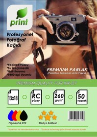Resim PRİNT Epson L3250 Fotoğraf Kağıdı Premium Parlak 260 Gr 13x18 50 Yaprak 