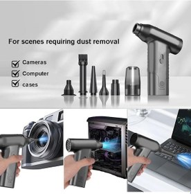 Resim Besthome1 Çiftlik Mini Jet Fan Turbo Fan Led Aydınlatma 4 Nozullu 120mm Koyu Mavi Renkli 1 Adet 