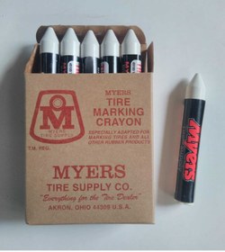 Resim BSR Lastik Market Lastik Tebeşiri Usa Myers Marka Beyaz 12adet/pk 