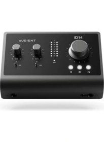 Resim Skygo Audient ID14 Mkıı Ses Kartı, A Sınıfı 2 Kanal Preamp (Yüksek Performanslı USB Ses Arayüzü, Usb-C Bağlantısı, Monitör Karışımı ve Monitör Panning Fonksiyonu, 2 Kulaklık Çıkışı), Siyah 