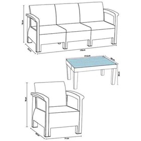Resim RETRO ART Amazon Oturma Grubu Hk-965 
