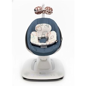 Resim 4moms Mamaroo 5.0 Elektrikli Ana Kucağı - Slate Blue + Yenidoğan Destek Pedi 
