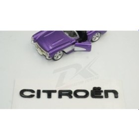 Resim Citroen C4 C5 B7 Bagaj Parlak Siyah Abs 3M 3D Yazı Logo Amblem 