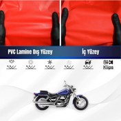 Resim Trıumph Tıger 1200 Rally Pro Motosiklet Brandası Su Geçirmez Branda Kırmızı Branda Motor Branda Xxl 