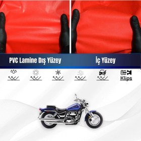 Resim Trıumph Tıger 1200 Rally Pro Motosiklet Brandası Su Geçirmez Branda Kırmızı Branda Motor Branda Xxl 