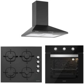 Resim Siyah Cam Ankastre Set 2240 - CS5335B01 - BO6503B01 