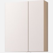 Resim Bonitobagno Capri Aynalı 56 cm Banyo Dolabı Üst Modül Bej 