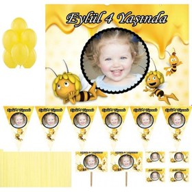 Resim Arı Maya Kişiye Özel Süsleme Ve Hediyeli Doğum Günü Süsleri Parti 