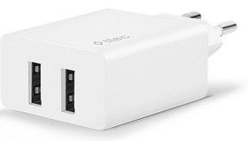 Resim Ttec SmartCharger Duo Seyahat Şarj Aleti Çift USB 2.4A Beyaz 