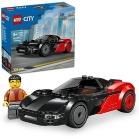 Resim LEGO® City Elektrikli Süper Araba Yapım Seti 60486-5 Yaş Üzeri Çocuklar için Sürücü Minifigürlü Yaratıcı Oyuncak Yapım Seti (109P) 