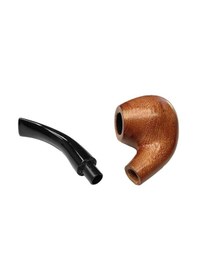Resim Falconetti 9 Mm. Kahverengi Sandalwood Eğimli Sap Ahşap Pipo Rd36 
