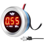 Resim Ximistore9 52mm Dijital Yağ Basınç Göstergesi - Led Ekranlı, 9-35v, Alarm Fonksiyonlu 
