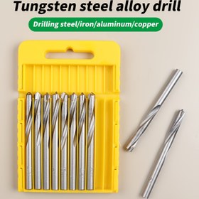 Resim Noel Hediyesi, 10 adet 3Mm Yuvarlak Sap Tungsten Çelik Alaşım Matkap Uçları, Genişletilmiş Çift Spiral Çip Olukları, 118° Çift Arka Açılı Tungsten Çelik Matkap Bıçakları, YG8 Tungsten Çelik Alaşım Keskin ve Aşınma Direnci, Paslanmaz Çelik, Metal, Dökme Demir, Alüminyum Alaşımlı, Galvanizli Borular, Plastikler ve Ahşap için Delikler Delmek için Uygundur. 