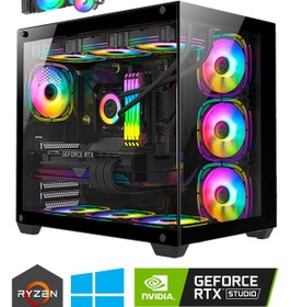 Resim Zeiron Webstar X5 Ryzen 7 5700X 32GB RAM 1TB M.2 Nvme SSD 12GB RTX5070 Sıvı Soğutmalı Oyuncu Bilgisayarı 