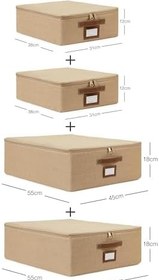 Resim Ocean Home Textile 4'lü Jüt Destekli Hurç Set 2 Adet 31 x 38 x 12 + 45 x 55 x 18 cm 