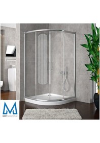 Resim Blackline 5 Mm Oval Temperli Cam Duşakabin H:190 Şeffaf 