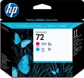 Resim Feyza Bilişim® HP 72 Magenta/Cyan Baskı Kafası Orijinal Plotter Designjet Printhead (C9383A) 