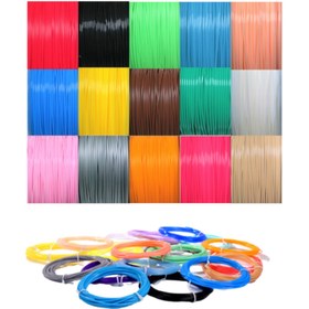 Resim Matafilament 3d Kalem Filament 15 Renk 45mt Paket Pla 