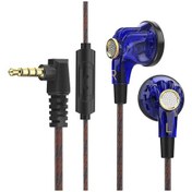 Resim Lasonstiges Mavi Qkz-mdr Kablolu Kulaklık Hıfı Stereo Düz Kulaklık Hd Mıc 3.5mm Aux Kulak İçi Müzik Oyun Spor Kulaklıkları İçin 