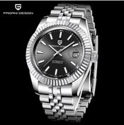 Resim Pagani design PD-1645 Datejust Mekanik Otomatik Japon Seiko NH35A Mekanizma Safir Cam Su Geçirmez Erkek Çelik Saat 