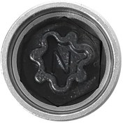 Resim Youtek Audi 812/n 17mm Çelik Güvenlik Somun Anahtarı - Gümrük Somunu Torna Aleti Gümüş 