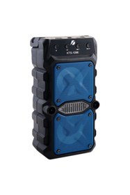 Resim KTS-1096 Karaoke 3 Inç x 2 Led Işık Taşınabilir Kablosuz Bluetooth Hoparlör 