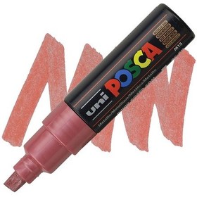 Resim Uni Posca Marker Pc-8K 8.0 Mm Metallic Red 