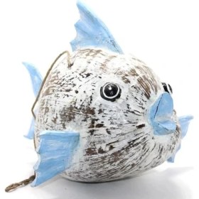 Resim Dekofon Ahşap Balık Figürü 