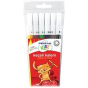 Resim Pensan Keçeli Boya Kalemi Kidz 6 Renk 99055 