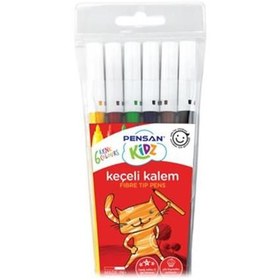 Resim Pensan Keçeli Boya Kalemi Kidz 6 Renk 99055 